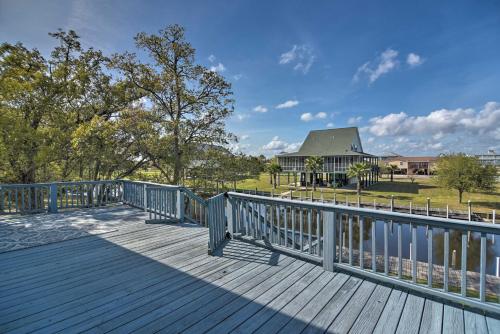 Fish at Canalfront Bay St Louis Home - Dock and Deck