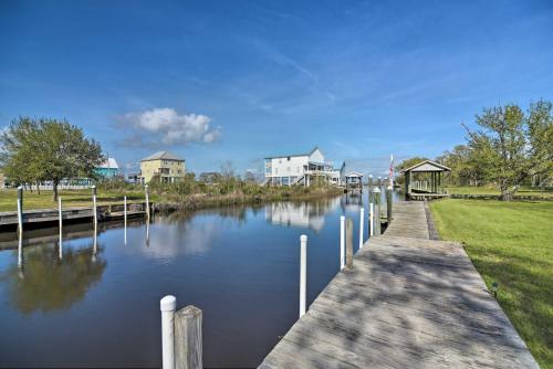 Fish at Canalfront Bay St Louis Home - Dock and Deck