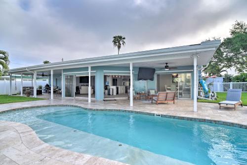 Waterfront St Pete Beach Retreat with Pool and Dock!