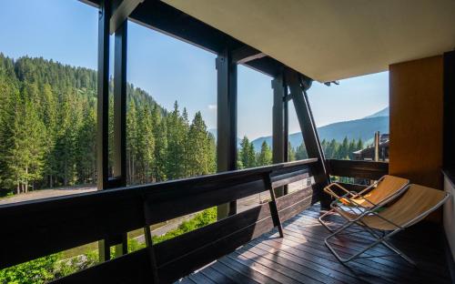 Balcony/terrace, Ambiez Residencehotel in Madonna di Campiglio