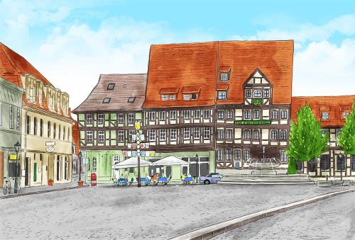 Hotel zur goldenen Sonne - Accommodation - Quedlinburg