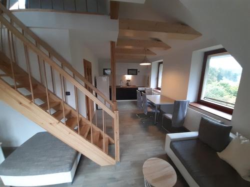 кухня, Ubytování Nad rybníkem Nová Říše - apartmán Západ (Ubytovani Nad rybnikem Nova Rise - apartman Zapad) in Йиндржихув Храдец