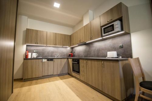 Konyha, Apartmány pod Jeřábem, Šanov 67, Červená Voda (Apartmany pod Jerabem, Sanov 67, Cervena Voda) in Šanov