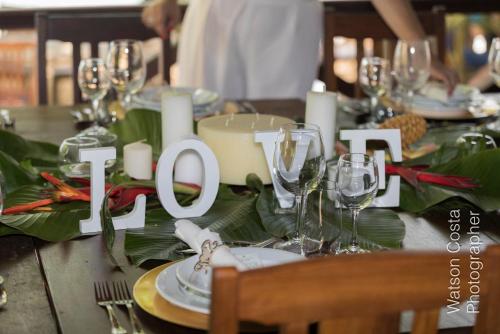 Restaurante, Hotel Praia Inhame Ecolodge in Avenida Água Grande