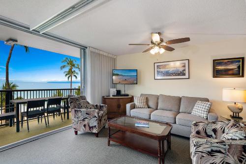 Mana Kai 410 - Ocean front at Keawakapu Beach, AC, Wailea (foto 3)