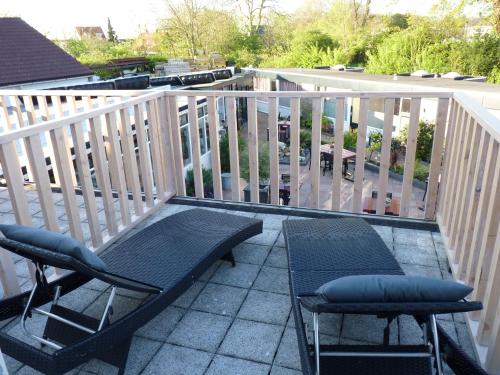 Balcony/terrace, Pension Even Buiten in Burgh