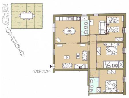 Il Lebbio Agriresort Room Type - Deluxe Four-Bedroom Apartment