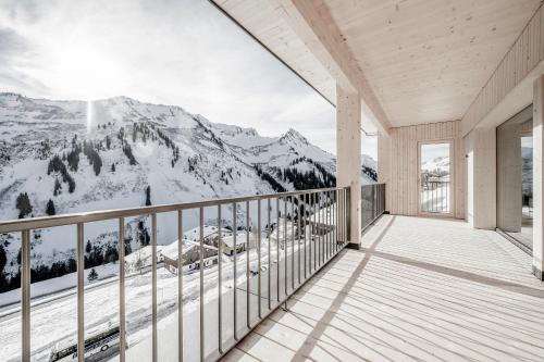 ระเบียง/ชานเรือน, Alpenstern Panoramalodge in ดามูลส์