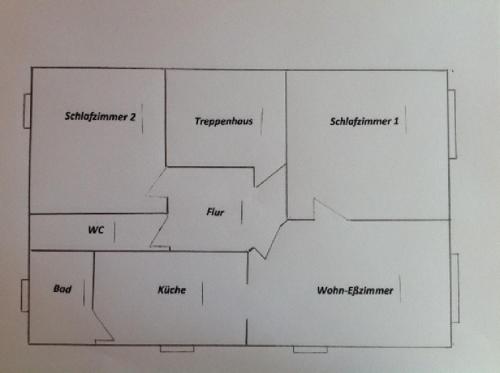 平面圖, Ferienwohnung Anke Kaufmann in 米爾滕貝格