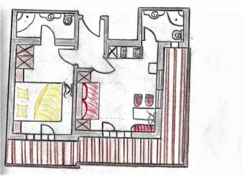 1 king bed, 1 sofa bed
