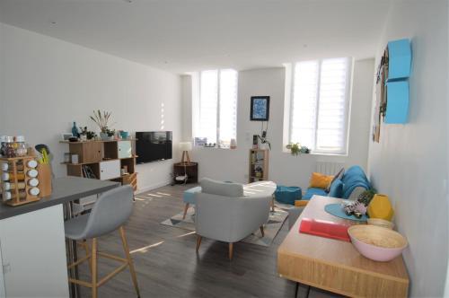 Appartement moderne avec terrasse à 500m de la mer