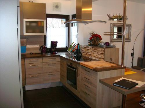 ห้องครัว, Ferienwohnung Krause in โอเบอราเมอเกา