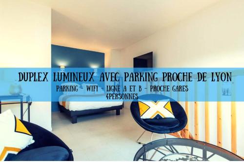 Duplex coquet avec PARKING proche centre-ville de Lyon - Location saisonnière - Villeurbanne