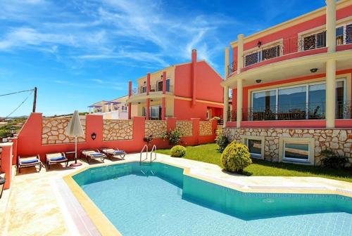  Agios Stefanos Avlioton Villa Sleeps 6 Pool Air Con in Agios Stefanos