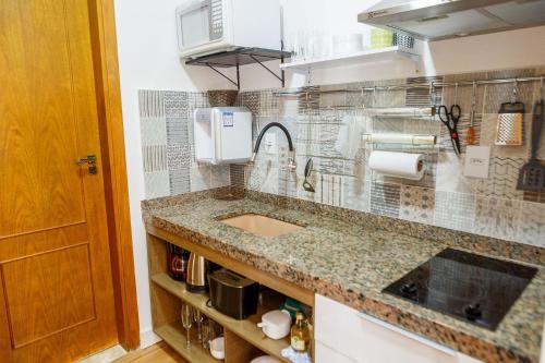 ห้องครัว, Apartamento aconchegante em Alto de Pinheiros in อัลโต เด ปินเยย์โรส
