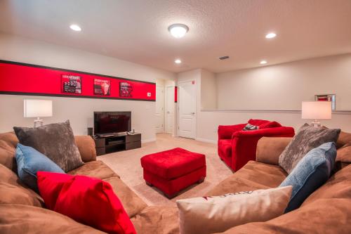 Stunning home with private pool and game room