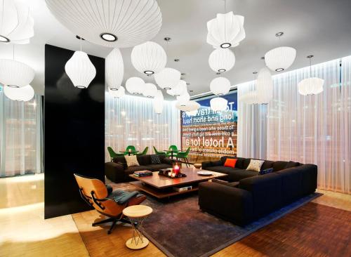 Lobby, citizenM Schiphol Airport in Amsterdam