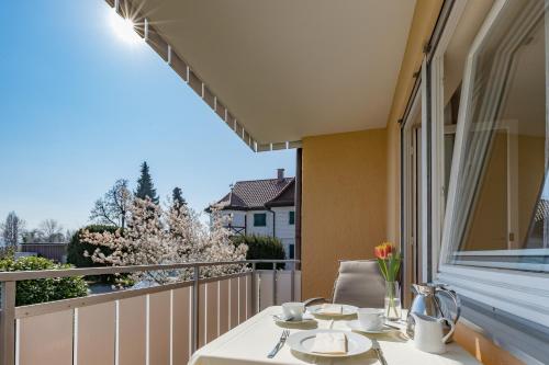 Balcony/terrace, Hotel Gastehaus Zurn in Wasserburg am Bodensee