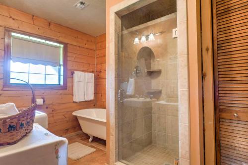 Rustic Carmine Log Cabin with Covered Porch on Farm! - image 10