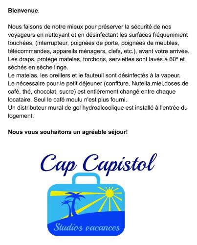 Cap Capistol Studio le Cap d'Agde vue port