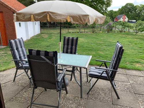 Balkons/terase, Ferienwohnung Duensing in Grethem