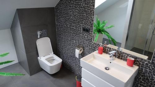 Vannas istaba, DOMINO-APARTAMENTY Red in Kroscienko Nad Dunajcem