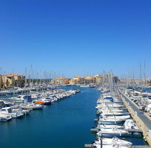 Les Arènes - Port Leucate - Une chambre - Terrasse - Proche Commerces - Tout confort, Leucate (foto 10)