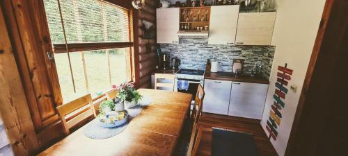 Kitchen, Lombi Holiday House in Otepaa