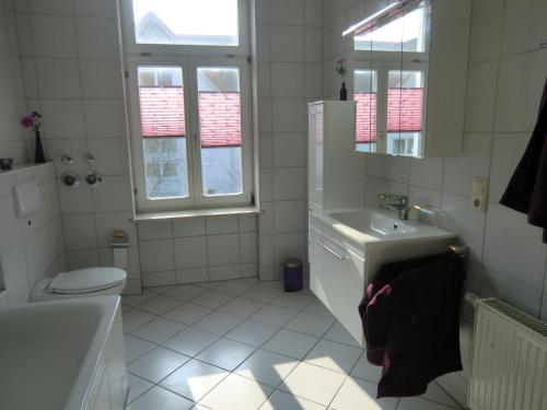 Bathroom, Ferienwohnung Ostseegluck in der Villa Marie in Kuhlungsborn Ost