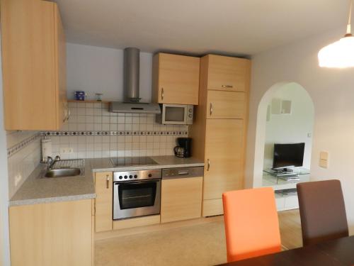 Køkken, Apartment Kirchenblick in Weissenkirchen in der Wachau