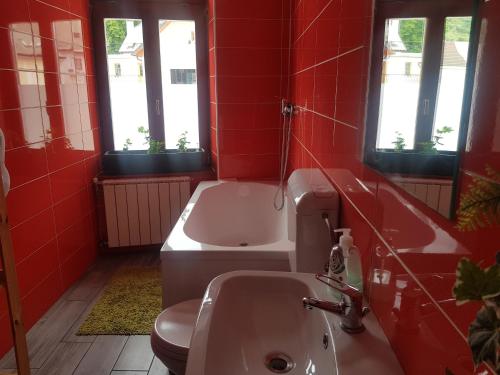 Fürdőszoba, Thirsty River Rooms in Bovec