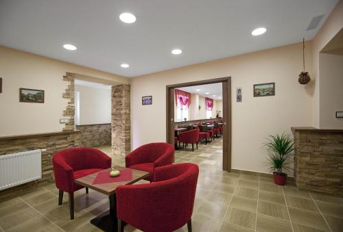 共用Lounge/電視區, 明星酒店 (Penzion Na Hvezde) in 烏斯季列本