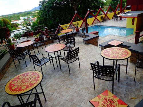 ห้องอาหาร, Hotel Maya Vista in เตลา