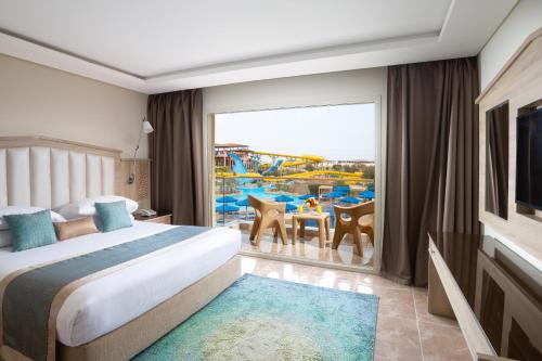 balkon/terras, Pickalbatros Jungle Aqua Park - Neverland Hurghada in Sahl Hasheesh