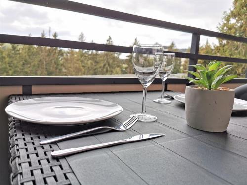 Balcony/terrace, 2minBikepark&Ski - Loft Lotte - bikes lockable near Kronenrestaurant