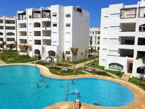. 2 bedrooms appartement with shared pool and terrace at Asilah 4 km away from the beach