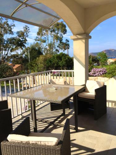 Appartement d'une chambre a Galeria a 300 m de la plage avec vue sur la mer jardin clos et wifi - Location saisonnière - Galéria