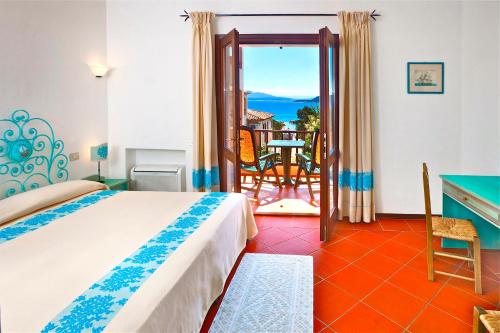 Chambre double, deluxe, vue sur la mer, balcon