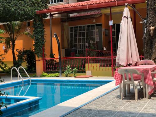 Úszómedence, Hotel Paraiso Huasteco in Tamazunchale