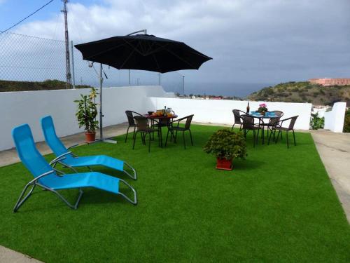  One bedroom appartement with sea view furnished terrace and wifi at La Orotava 4 km away from the beach in La Orotava