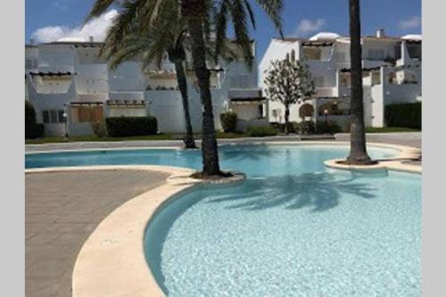 2 bedroom, Sea Front Complex w Pool and private garden