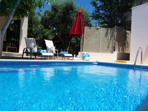 3 bedrooms house with sea view private pool and enclosed garden at Kritou Tera