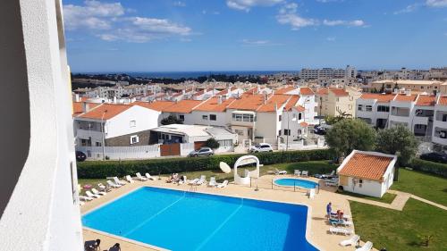 Studio with sea view shared pool and furnished balcony at Albufeira 2 km away from the beach