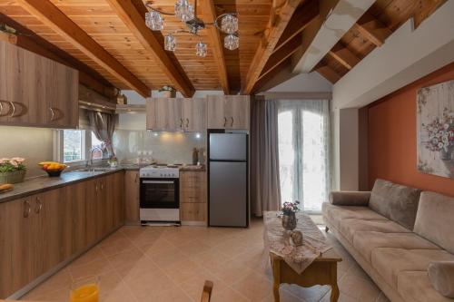 Kitchen, Nefeli seaview apartment in Kefalonia