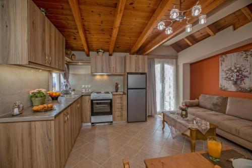 Kitchen, Nefeli seaview apartment in Kefalonia