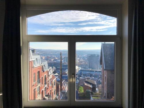  Studio in Liege with wonderful city view enclosed garden and WiFi, Unterkunft in Lüttich
