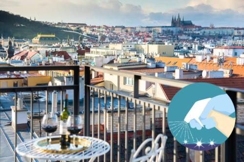 Steffany's court Prague centre studio TOP view