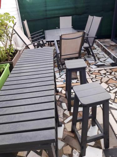 . Appartement confortable à Lamentin, jardin clôturé, 80 m²