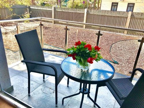 Varanda/terraço, VILLA FLORANCE apartments with terraces & parking in Ventspils