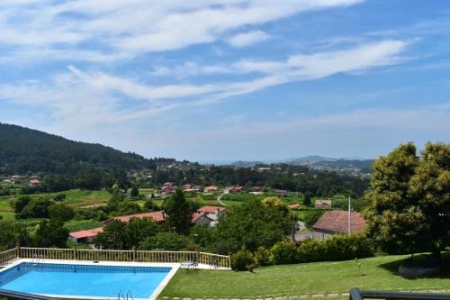 Villa with 3 bedrooms in Gondomar with wonderful sea view private pool enclosed garden 7 km from the beach